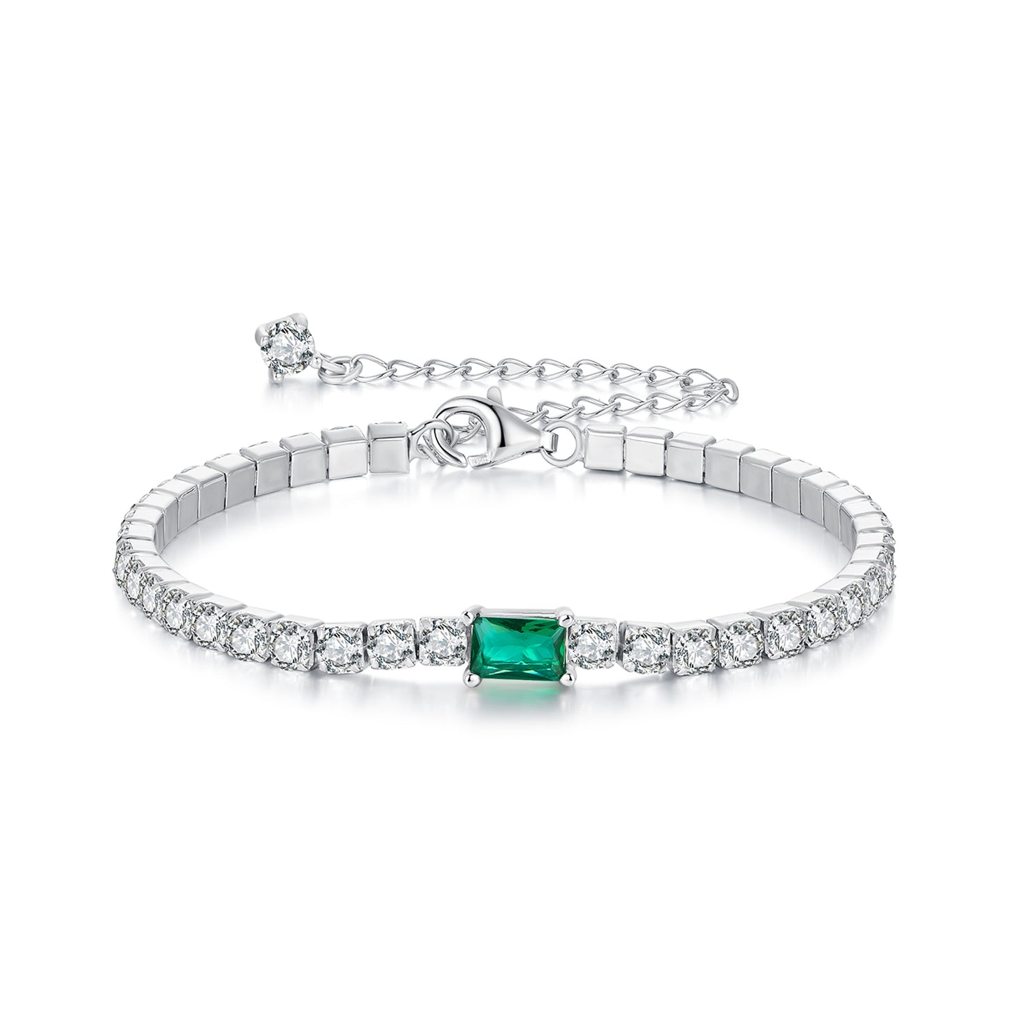 Elegant Emerald Tone Bracelet