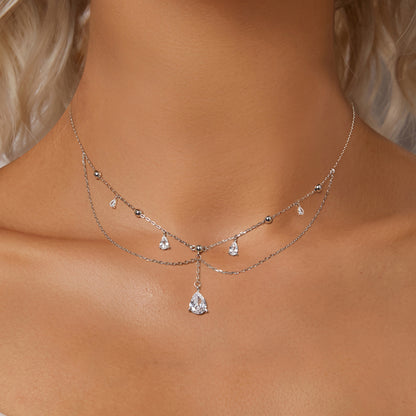 Teardrop Fringe Necklace