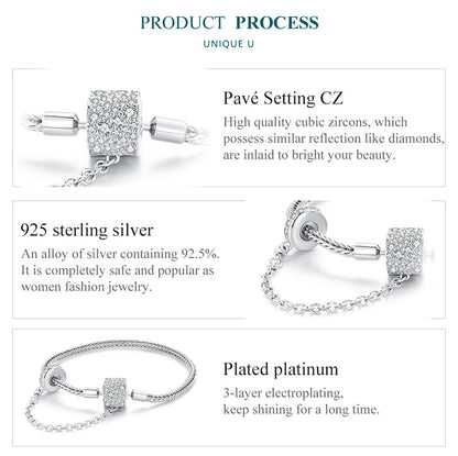 Classic Sparkling Zircon Bracelet