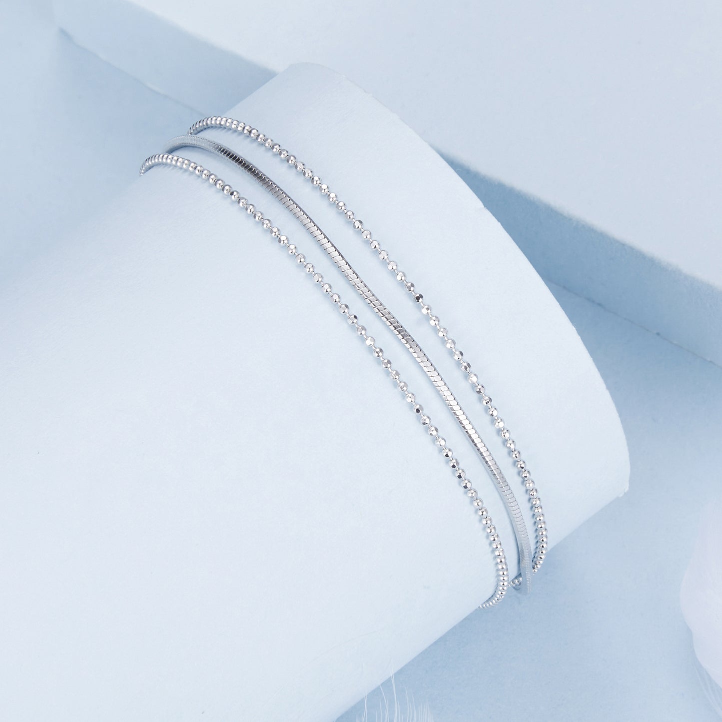 Minimalist Triple-Layer Bracelet