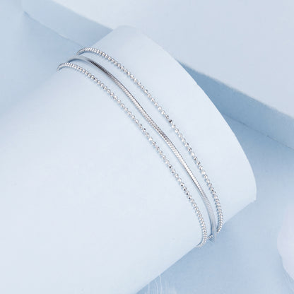 Minimalist Triple-Layer Bracelet