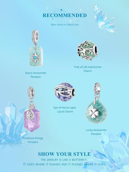 Starry Amazonite Pendant Charm