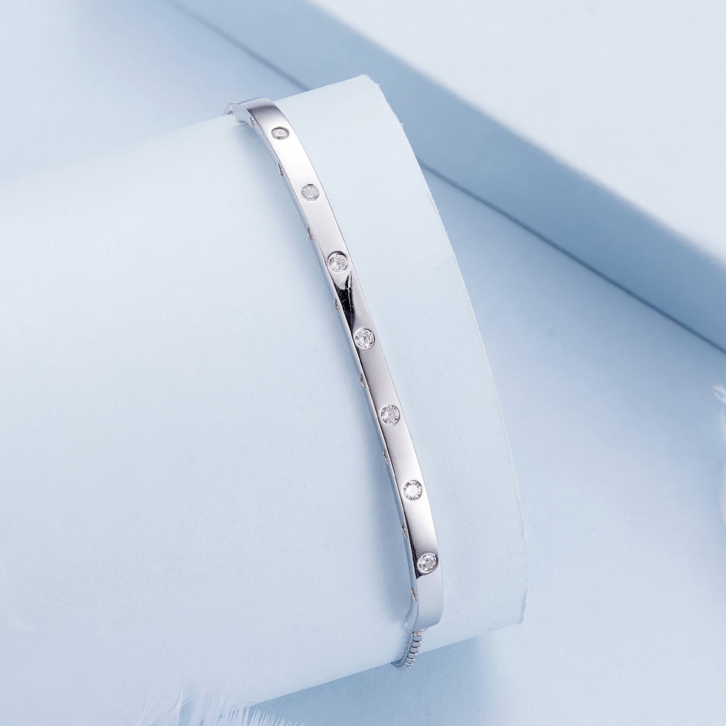 Minimalist Bangle Chain Bracelet