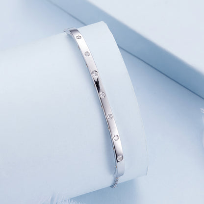 Minimalist Bangle Chain Bracelet