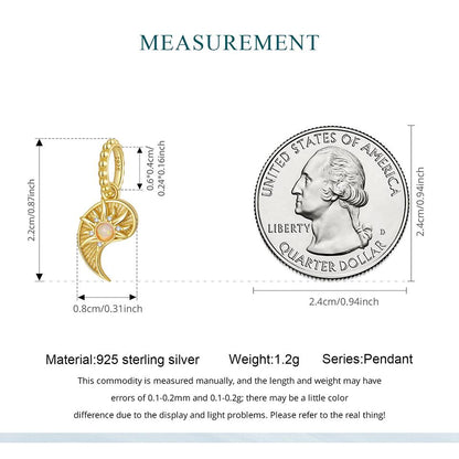 Taiji Bagua Sun Pendant Charm