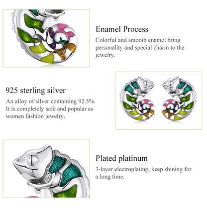 Chameleon Stud Earrings