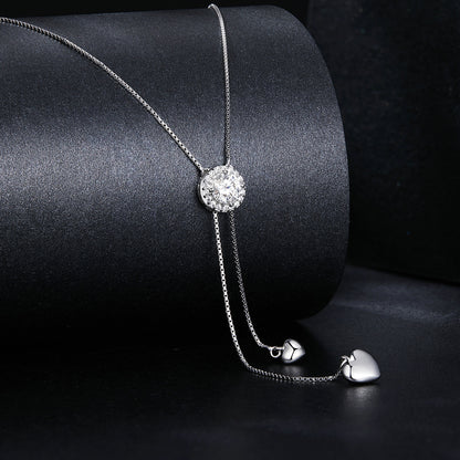 Sparkling Tassel Moissanite Necklace