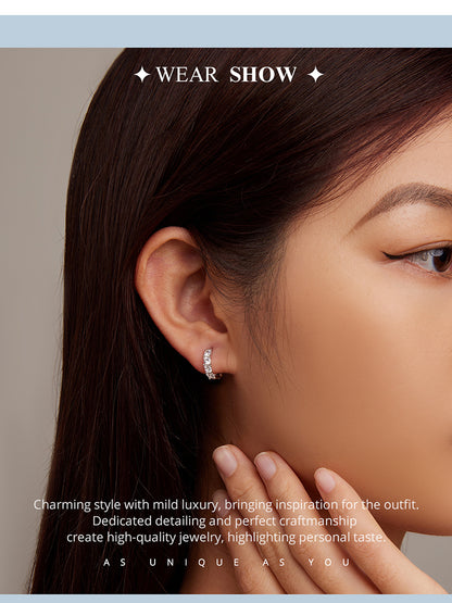 Zircon Clip-On Earrings
