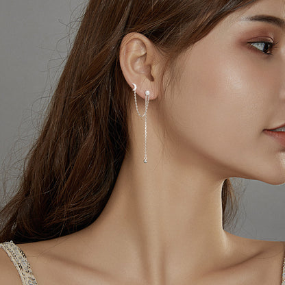 Dreamy Star Moon Hoop Earrings