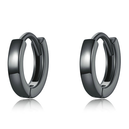 Black Clip Earrings