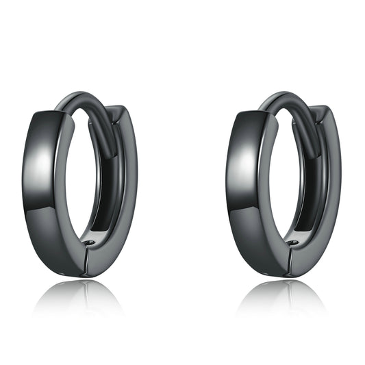 Black Clip Earrings