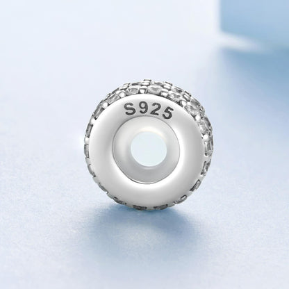 Double-Layer Sparkling Silicone Spacer Beads Charm
