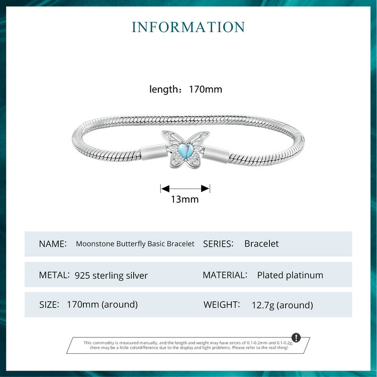 Moonstone Butterfly Bracelet