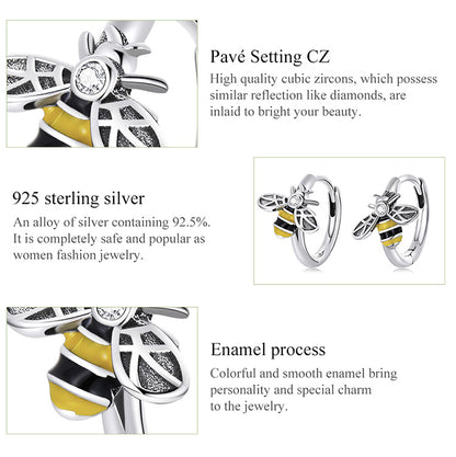 Mini Bee Stud Earrings