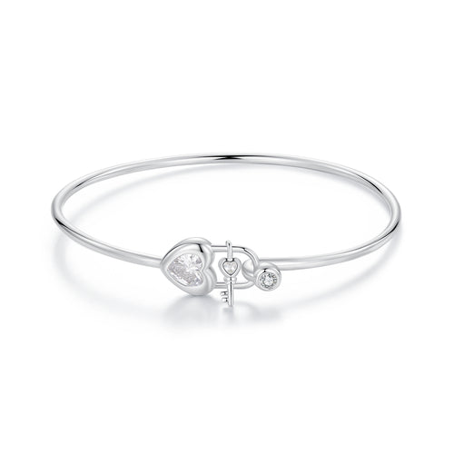 Heart Lock Link Bracelet