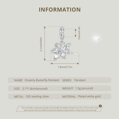 Dreamy Butterfly Pendant Charm