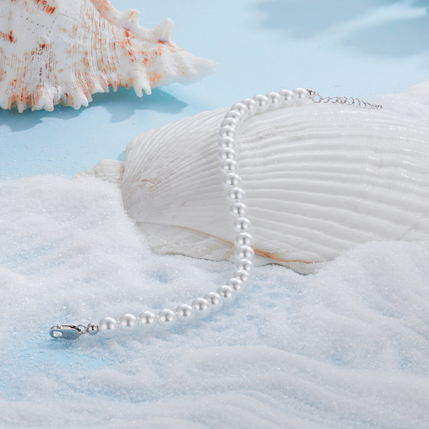 5mm Mother-of-Pearl Bead Bracelet