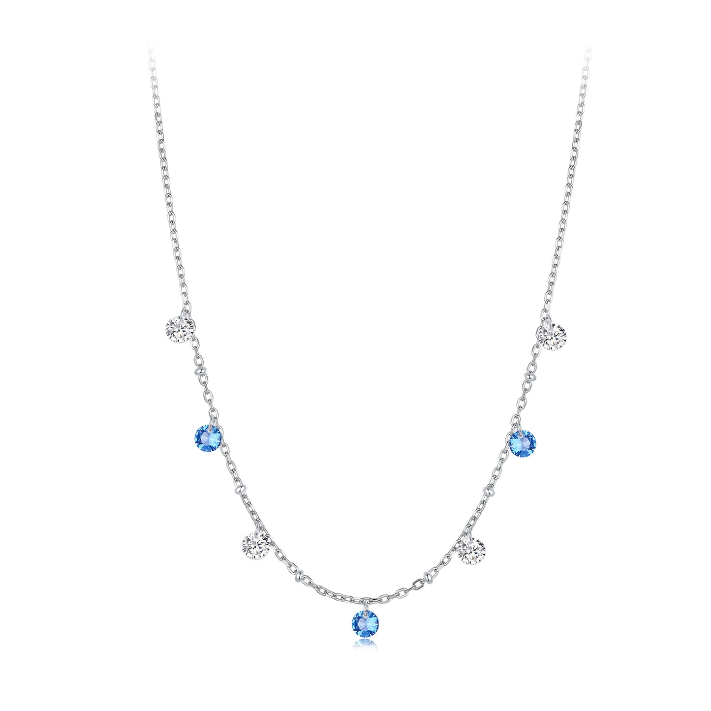 Sparkling Star Cluster Necklace