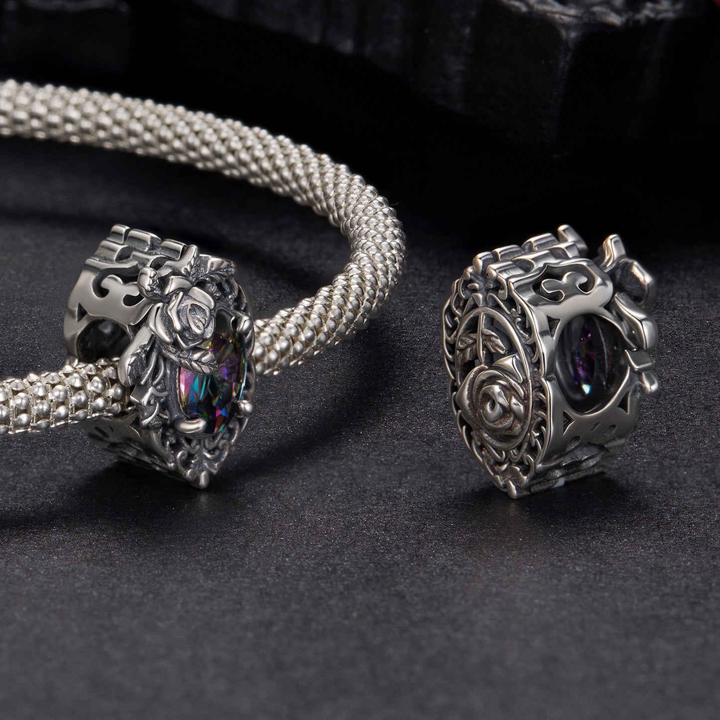 Midnight Rose Beads Charm