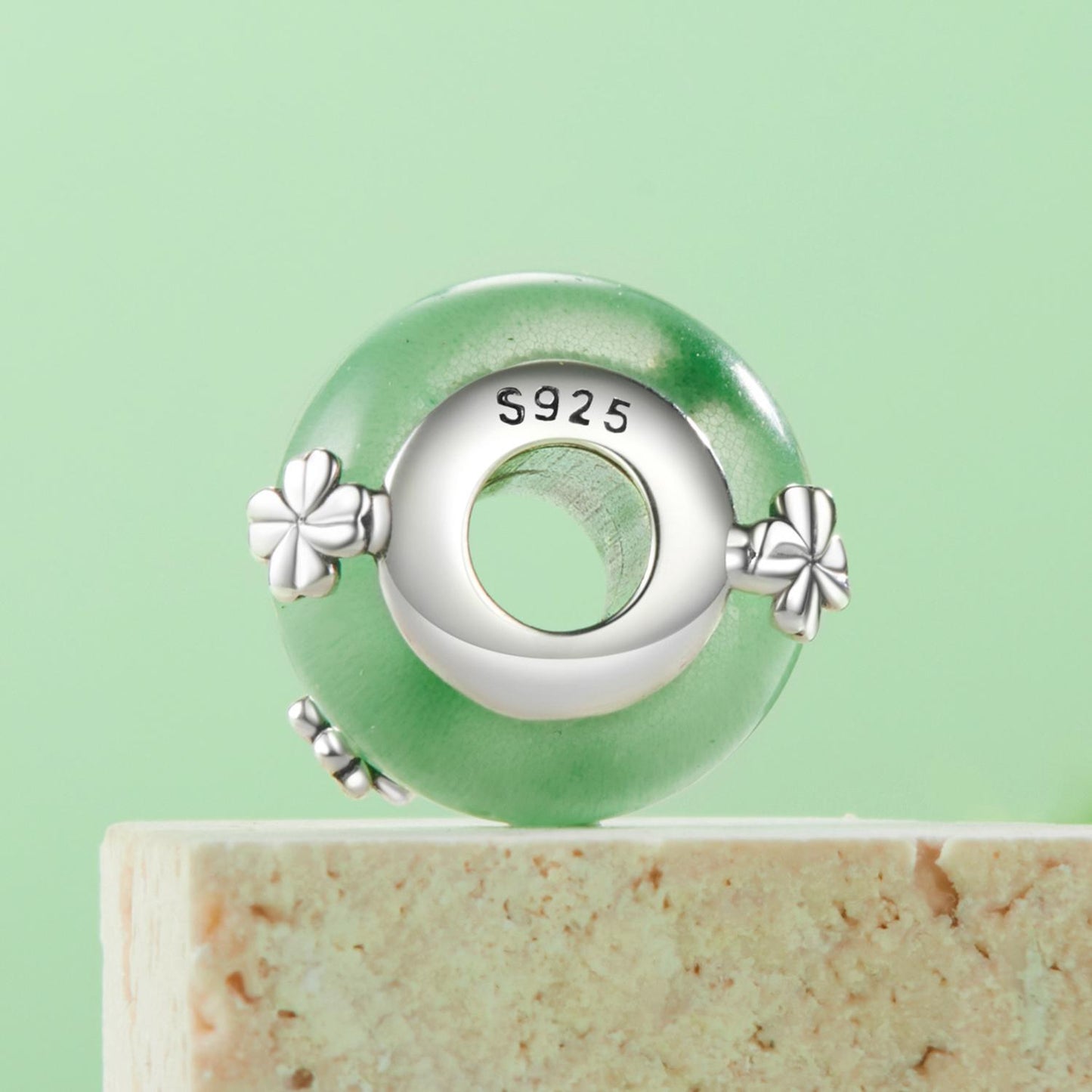 Four-leaf Clover  Murano Beads Charm