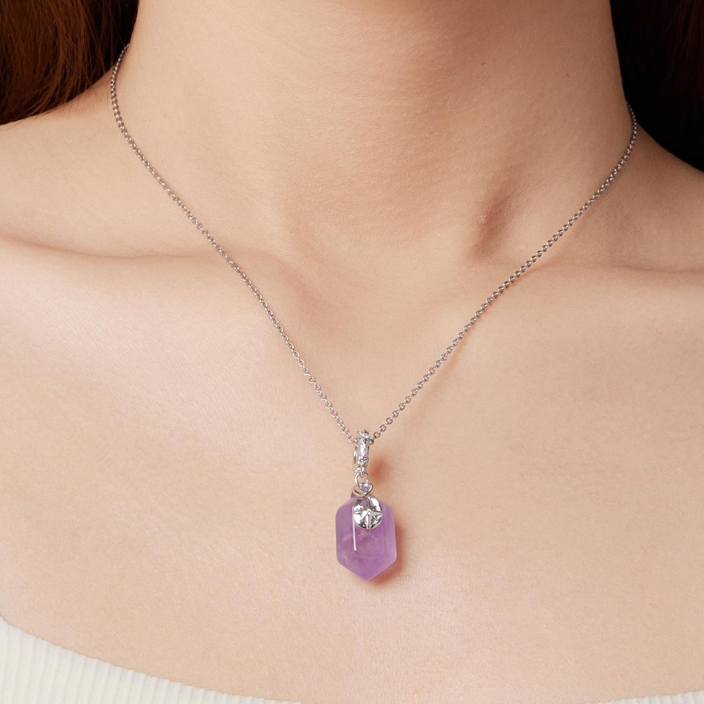 Amethyst Energy Pendant Charm