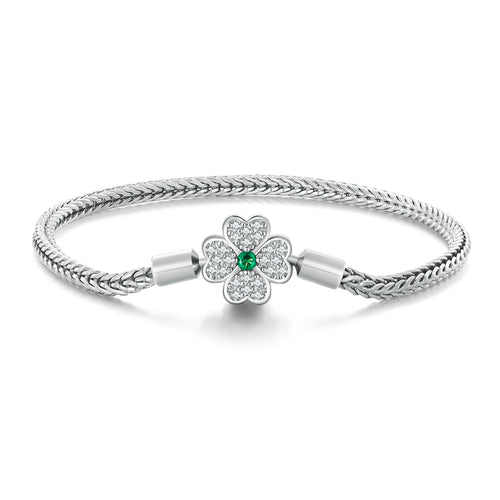 Classic Four-Leaf Clover Bracelet
