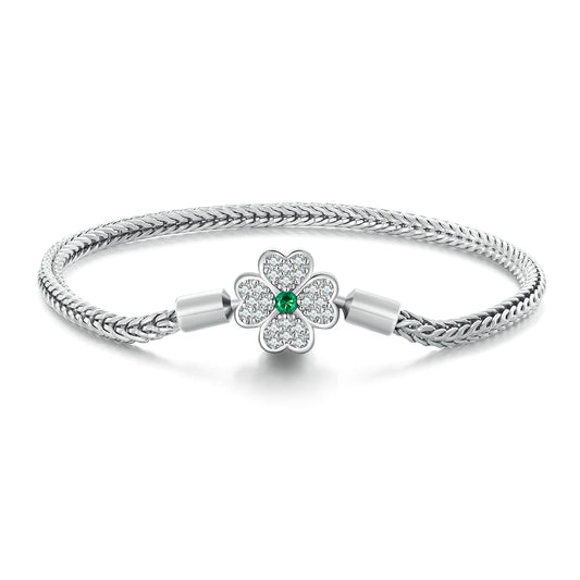 Classic Four-Leaf Clover Bracelet