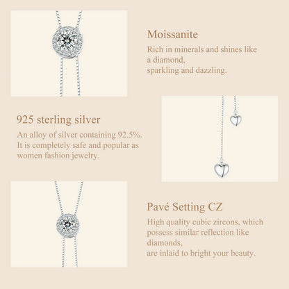 Sparkling Tassel Moissanite Necklace