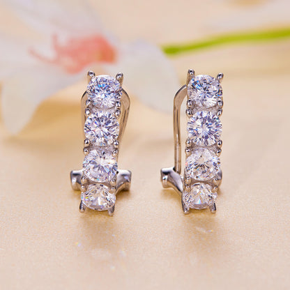 Sparkling Moissanite Ear Climbers