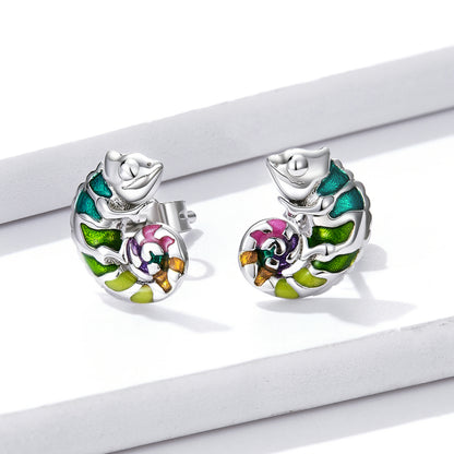 Chameleon Stud Earrings
