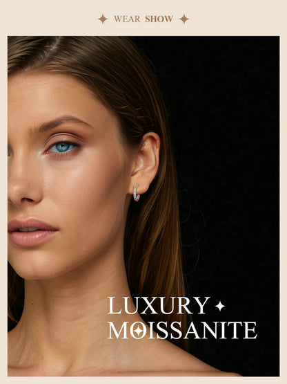Glimmering Moissanite Ear Climbers