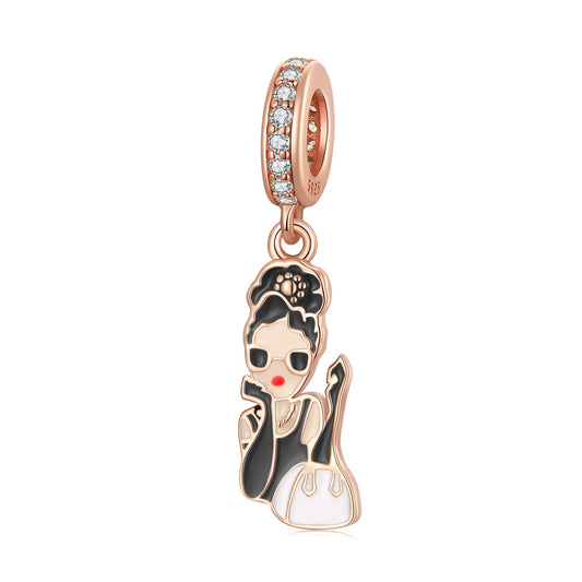 Hepburn Style Pendant Charm