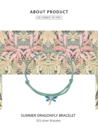 Summer Dragonfly Woven Bracelet