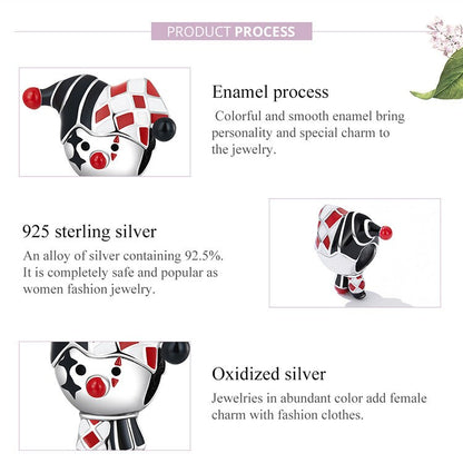 Poker Clown Charm
