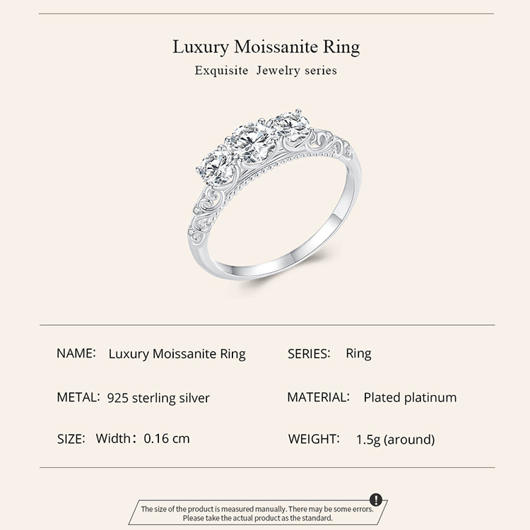 Luxurious Moissanite Ring