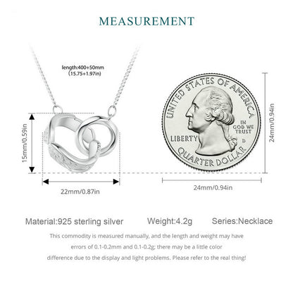 Mobius Double Hoop Necklace