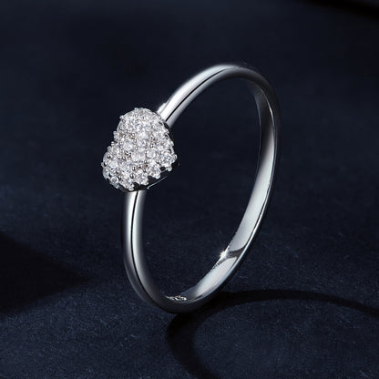 Heart-Shaped Moissanite Ring