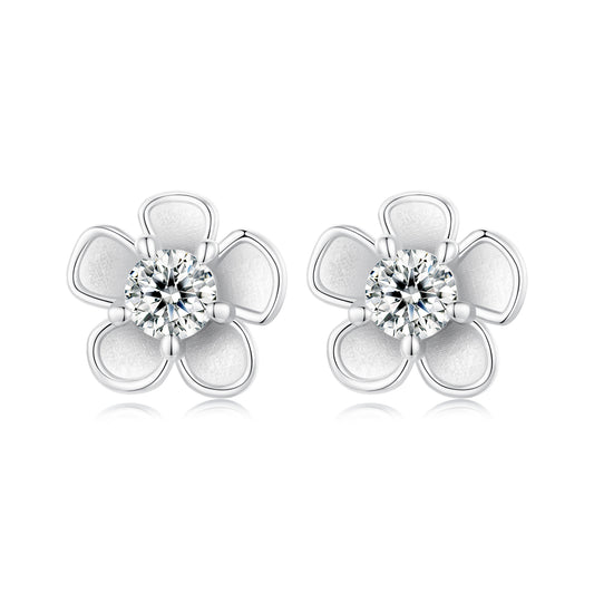 Cherry Blossom 0.1ct Moissanite Studs