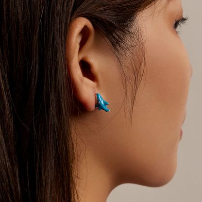 Playful Shark Stud Earrings