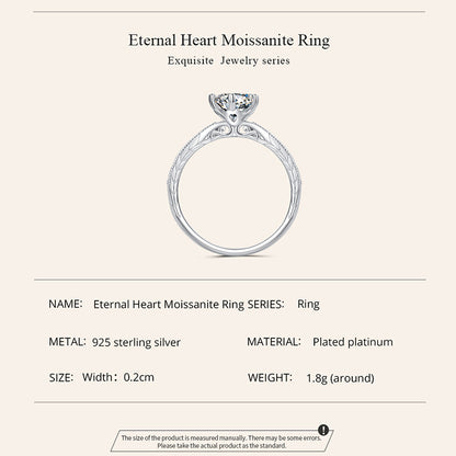 Eternal Heart Moissanite Ring