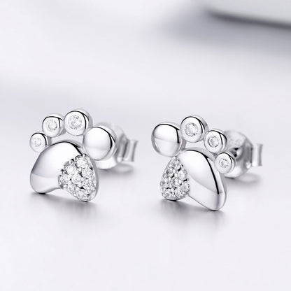 Footprint Earrings