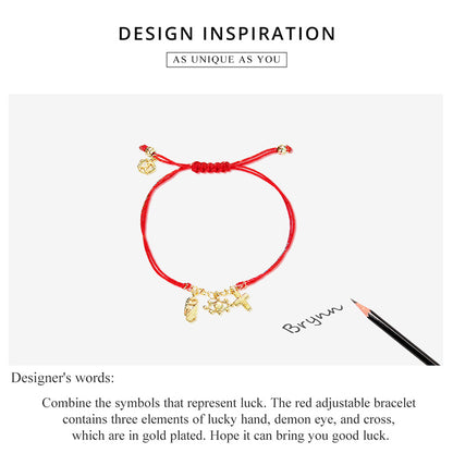 Lucky Symbol Red Woven Bracelet