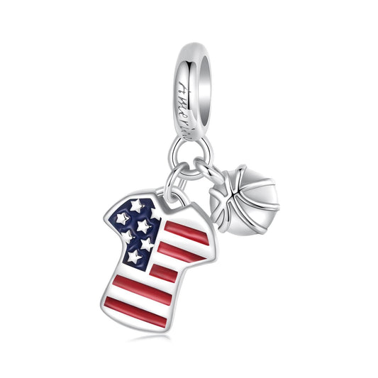 American Football Jersey Charm