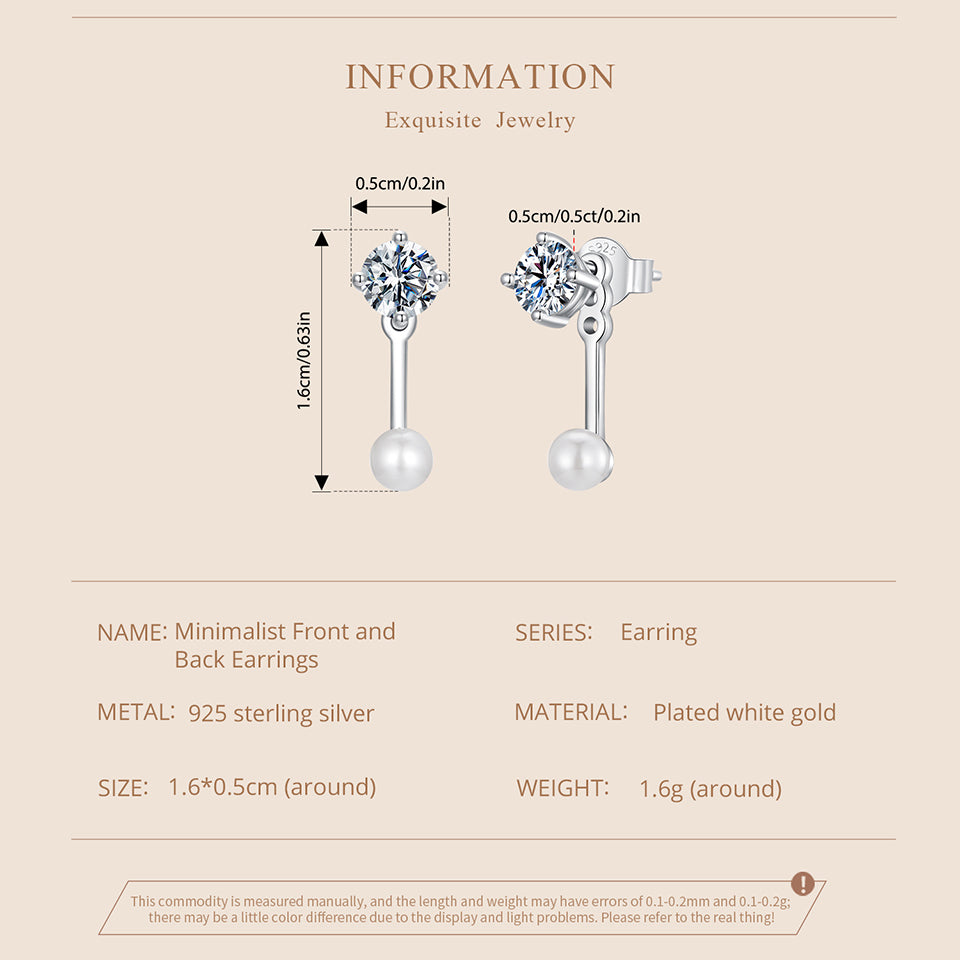 Minimalist Moissanite Studs