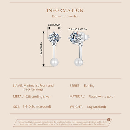 Minimalist Moissanite Studs