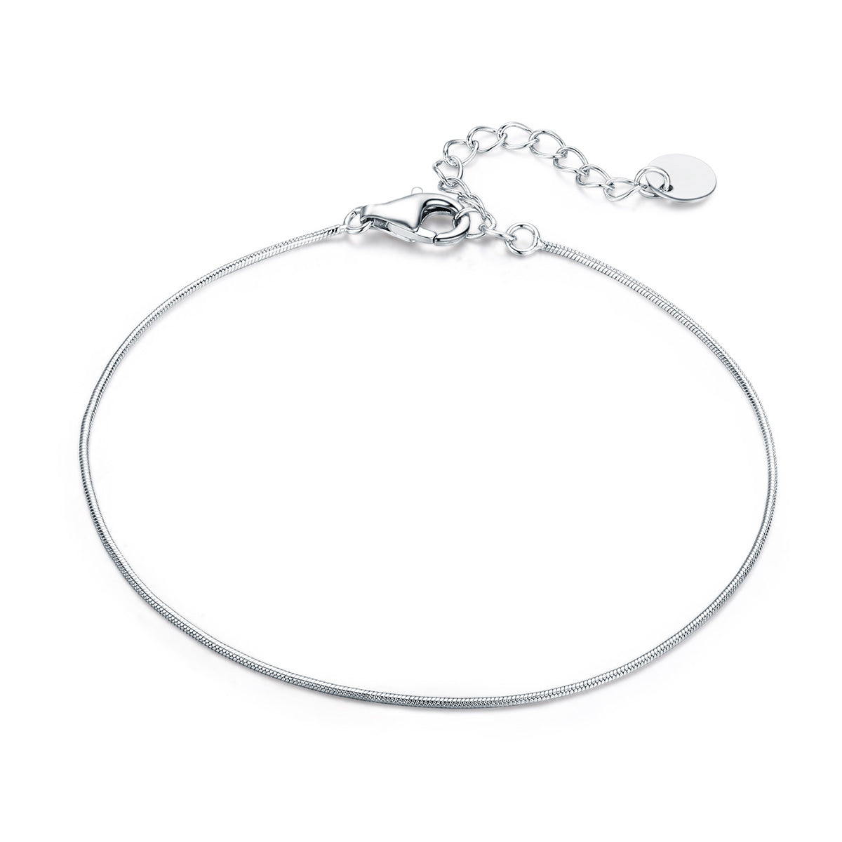 Slim Serpentine Sterling Silver Bracelet