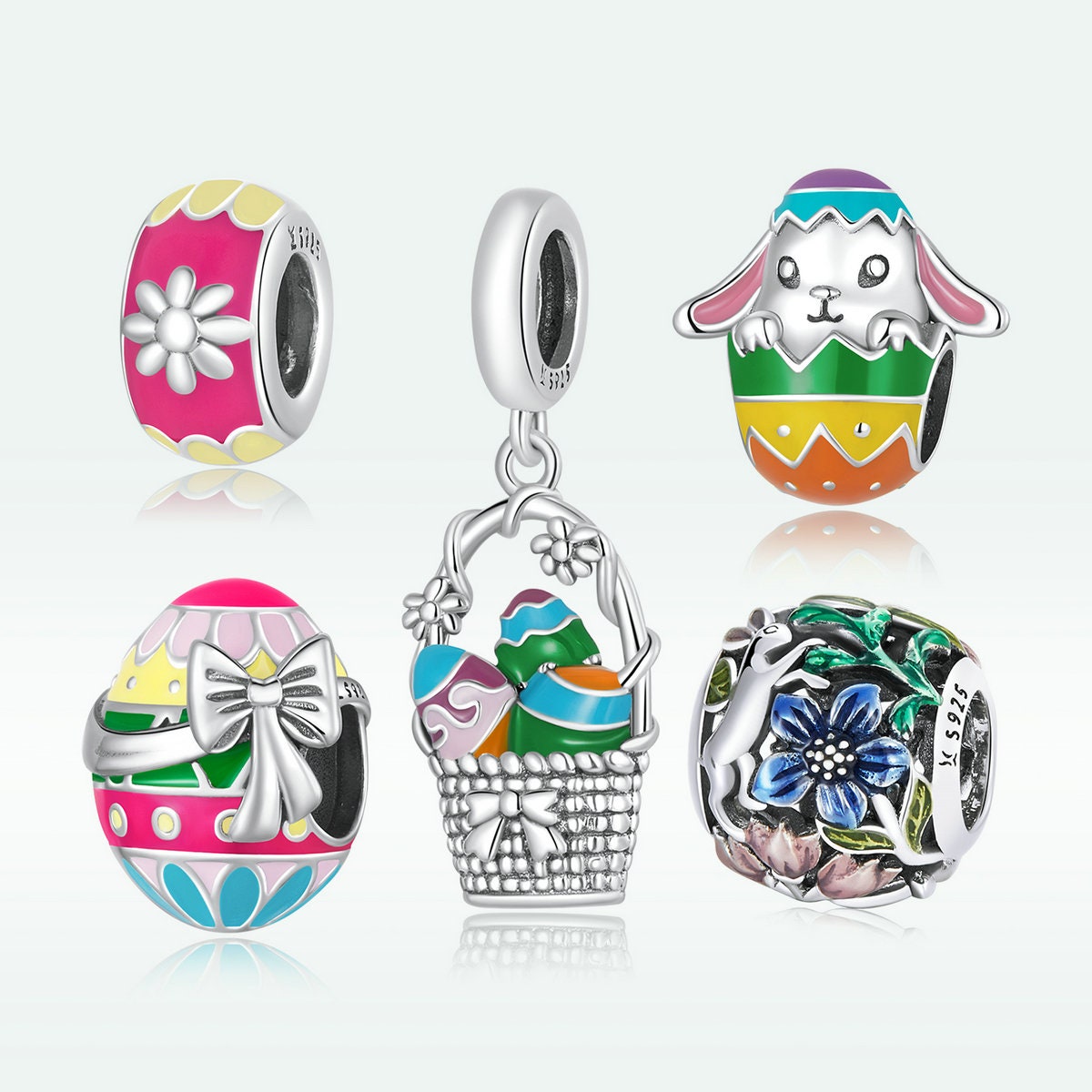 Rabbit Easter Egg Charm