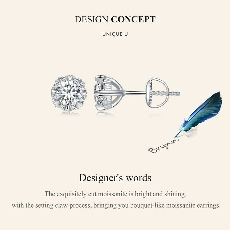 Elegant Moissanite Studs