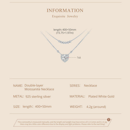 Double-Layer Moissanite Necklace