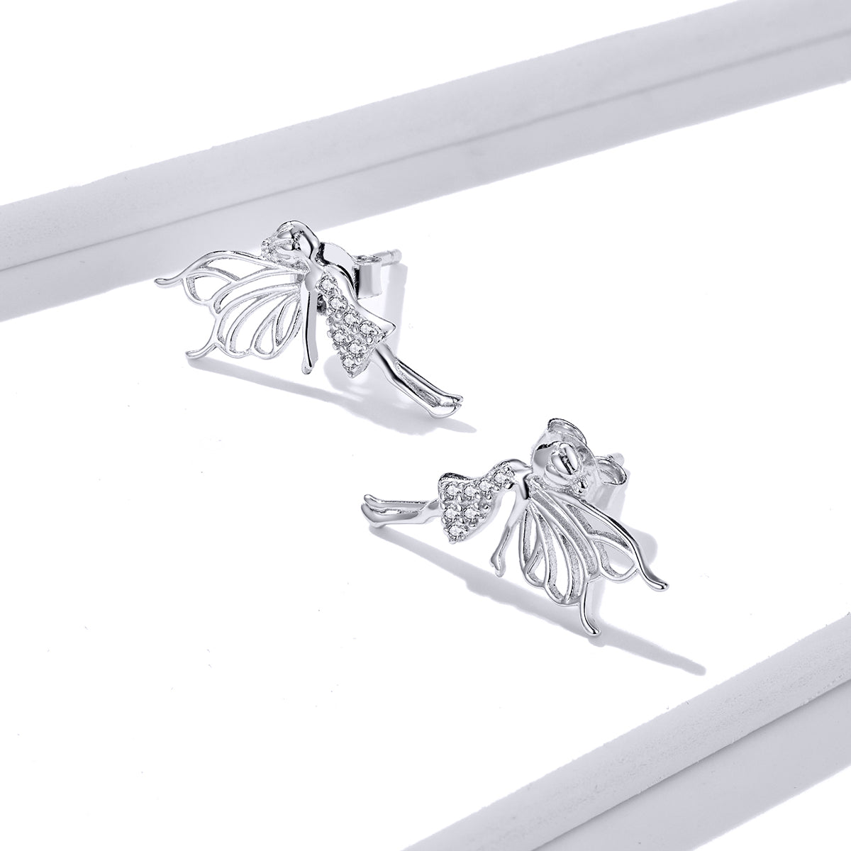 Floral Fairy Hoop Earrings